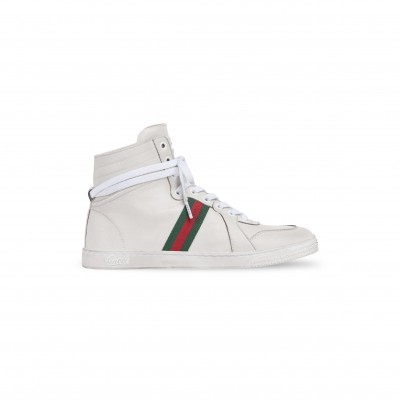 GUCCI WOMEN'S STRETCH HIGH-TOP SNEAKER 865057
